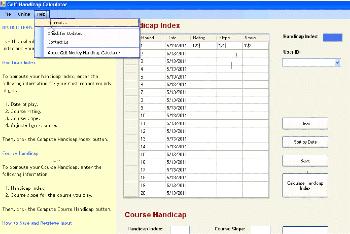 calculating golf handicaps