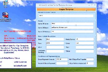 typical bill of sale