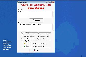 ASCII Converter Download - Convert plain text to hex and back using the