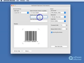 softmatic barcode plus v4 serial