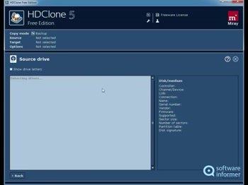 restore image to new hard drive hdclone