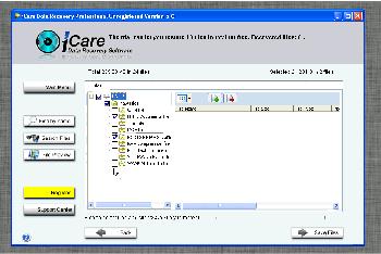 icare data recovery free doenst see drive
